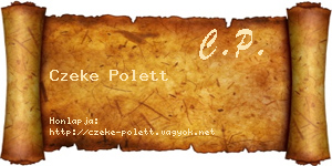 Czeke Polett névjegykártya